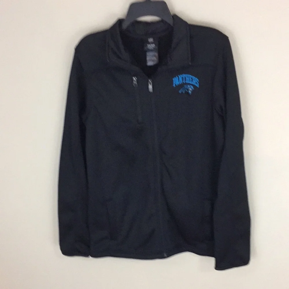 NFL Team Apparel Carolina Panthers Full Zip Jacket Size Youth XL